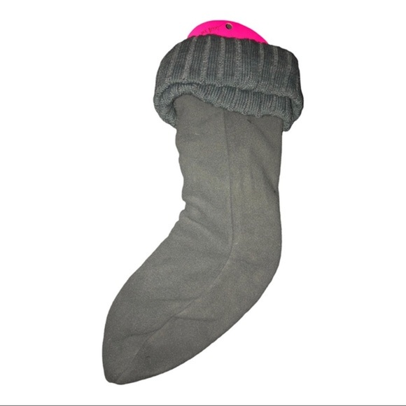 Betsey Johnson gray knitted knee hi fleece boot liner feet boot warmers - Picture 3 of 12